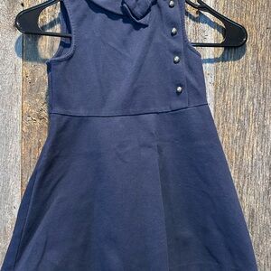 Janie and Jack Dark Blue Sleeveless Dress